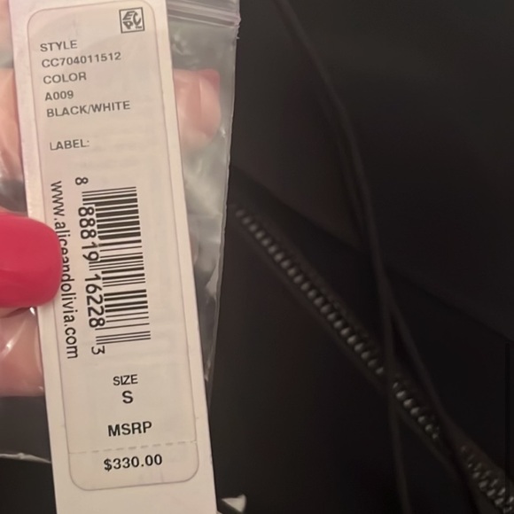 NWT Alice & Olivia Gwenie Halter Ruffled Mini Dress - Picture 3 of 4